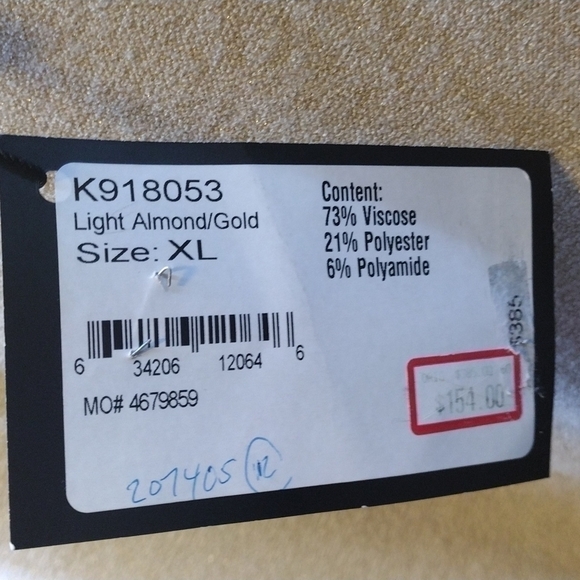 𝅺ST John women's tank top shirt size extra large light almond gold color NWT - Picture 10 of 10